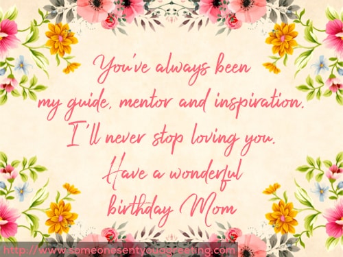 Birthday Wishes for Mom: What to Write in a Card – Someone Sent You A ...