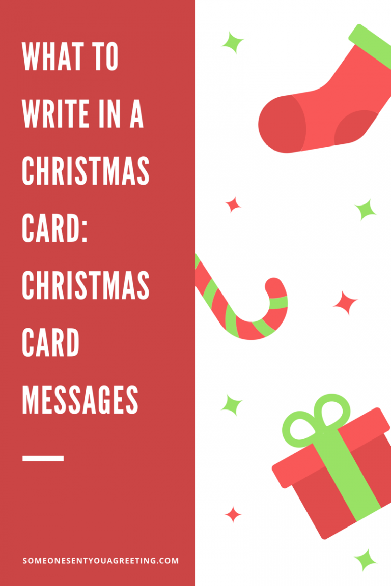 What to Write in a Christmas Card: Christmas Card Messages - Someone ...