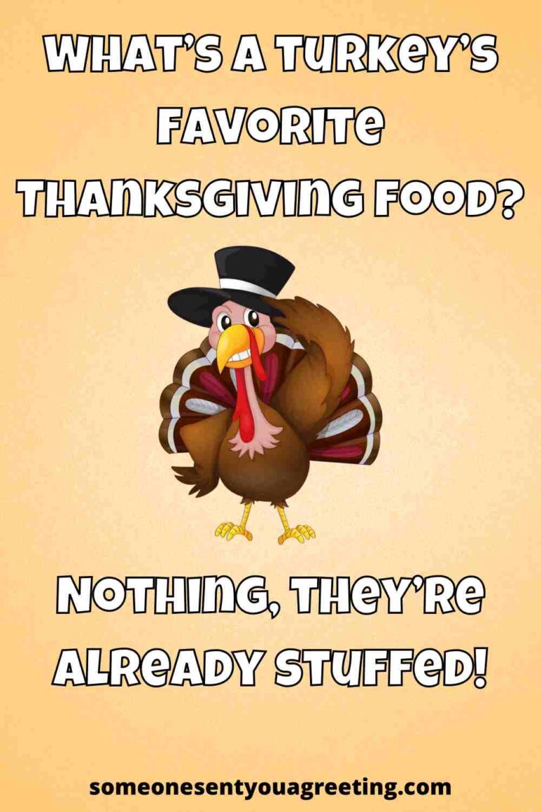 Thanksgiving Puns, One Liners and Jokes Someone Sent You A Greeting