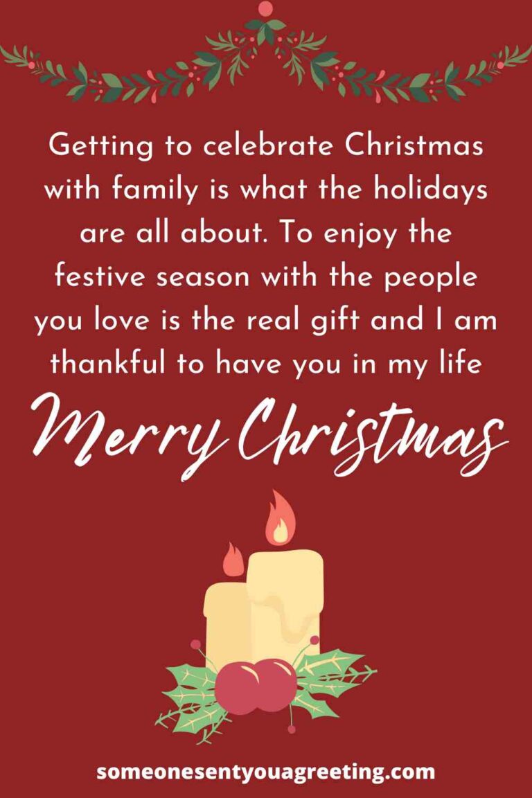 85 Christmas Wishes for your Family - Someone Sent You A Greeting