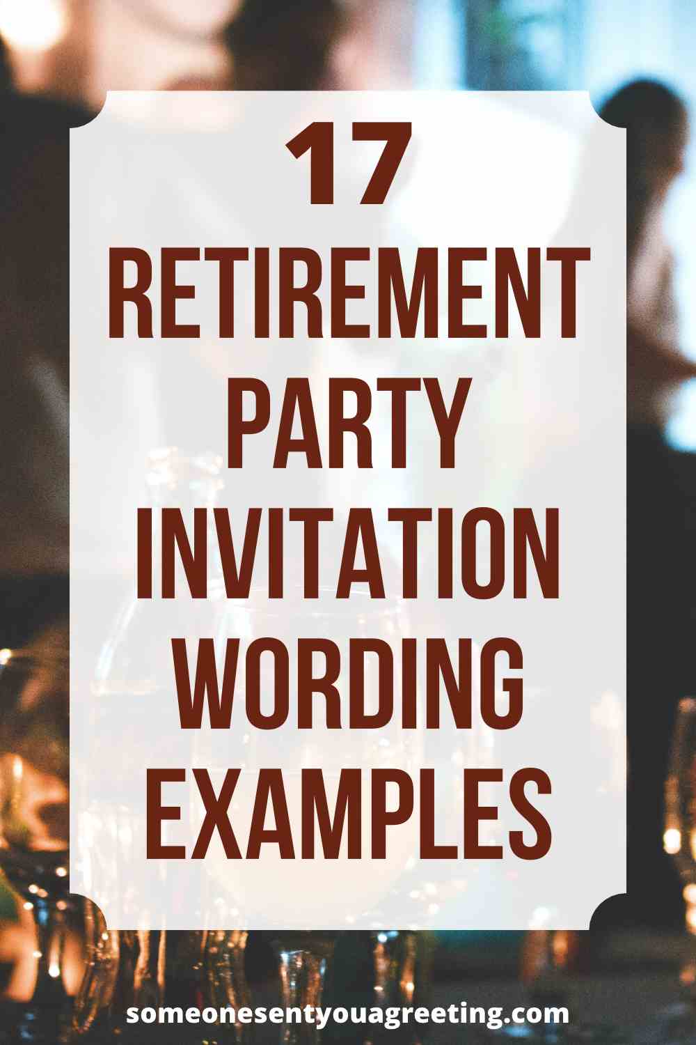 How Do You Write A Retirement Party Invitation
