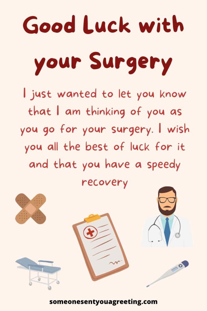 Good Luck for your Surgery Wishes & Messages Someone Sent You A Greeting