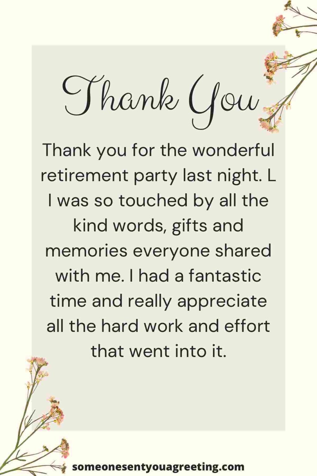 40+ Retirement Thank You Notes (for Gifts, Party & Best Wishes ...