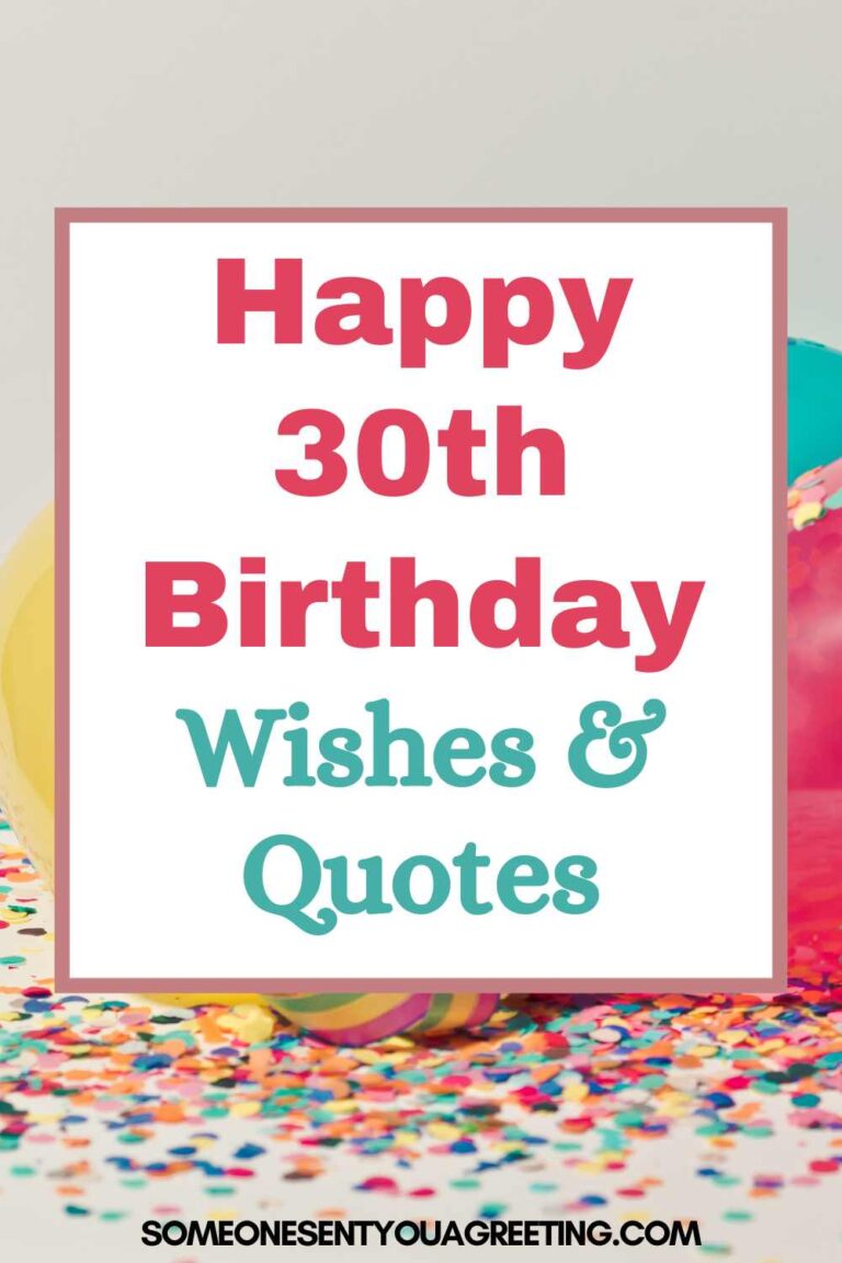 30th Birthday Wishes, Messages and Quotes - Someone Sent You A Greeting