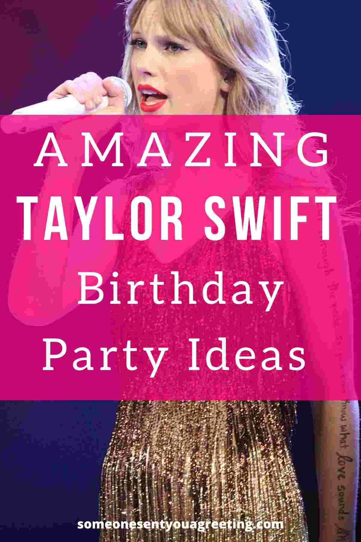 taylor swift birthday party ideas