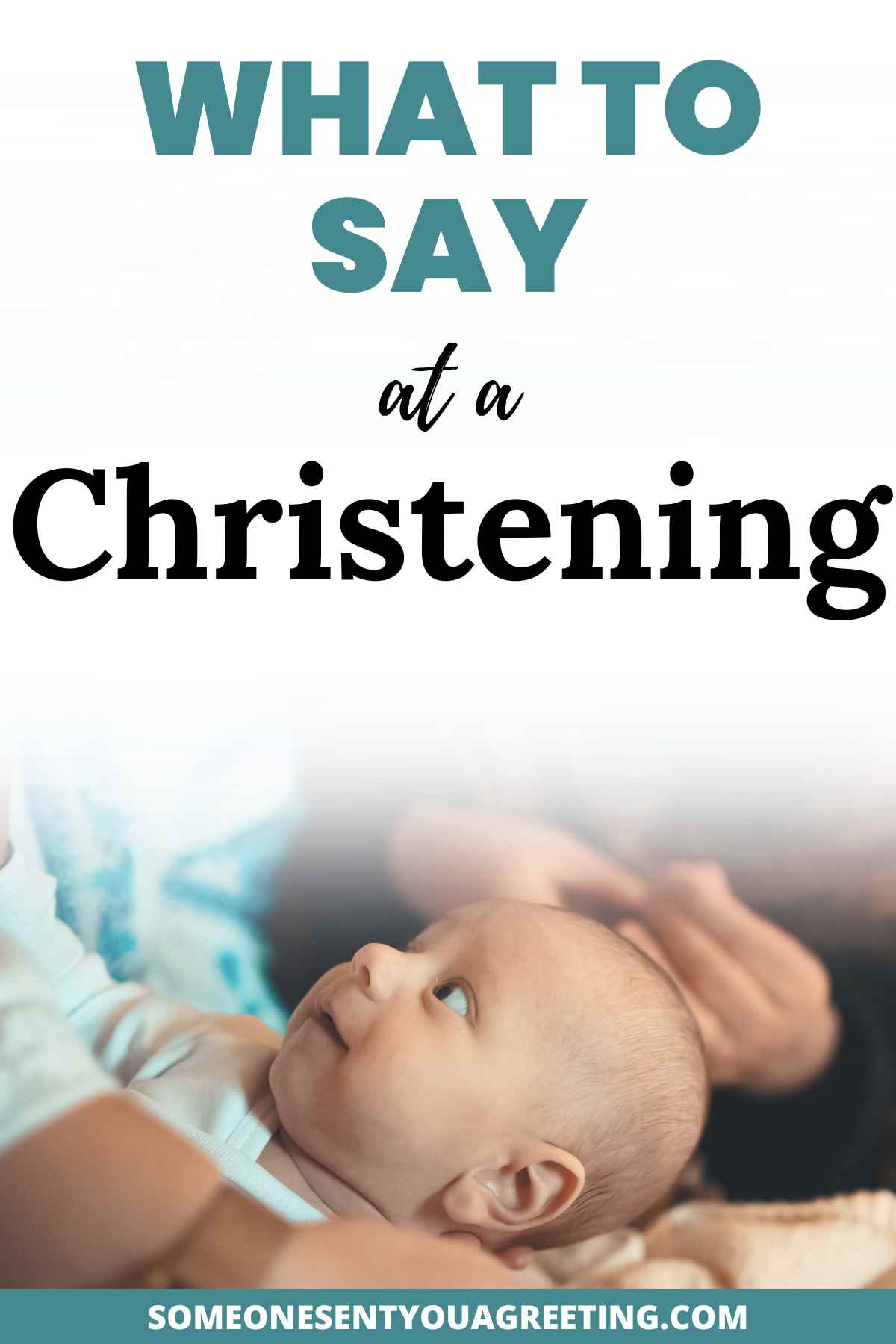 what to say at a christening